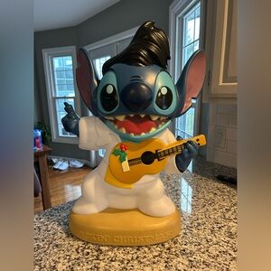 NEW Disney 28" Lilo & Stitch Rockstar Christmas LED Blow Mold Elvis Decor
